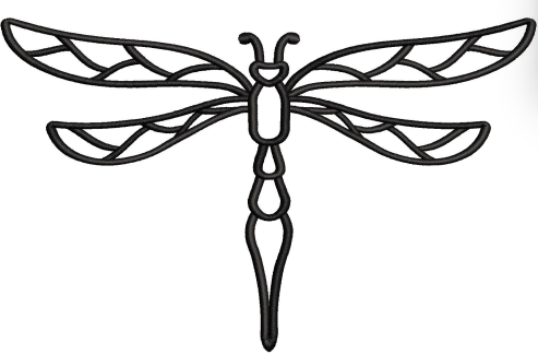 Dragonfly Embroidery Design