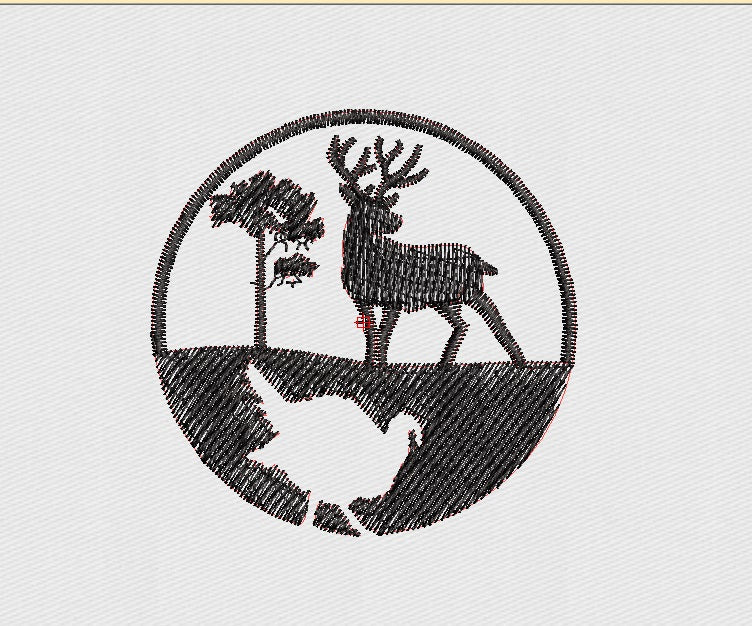 Dear Embroidery Design