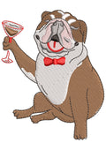 Enjoy Dog Embroidery Design