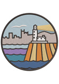 Ocean Tower Embroidery Design