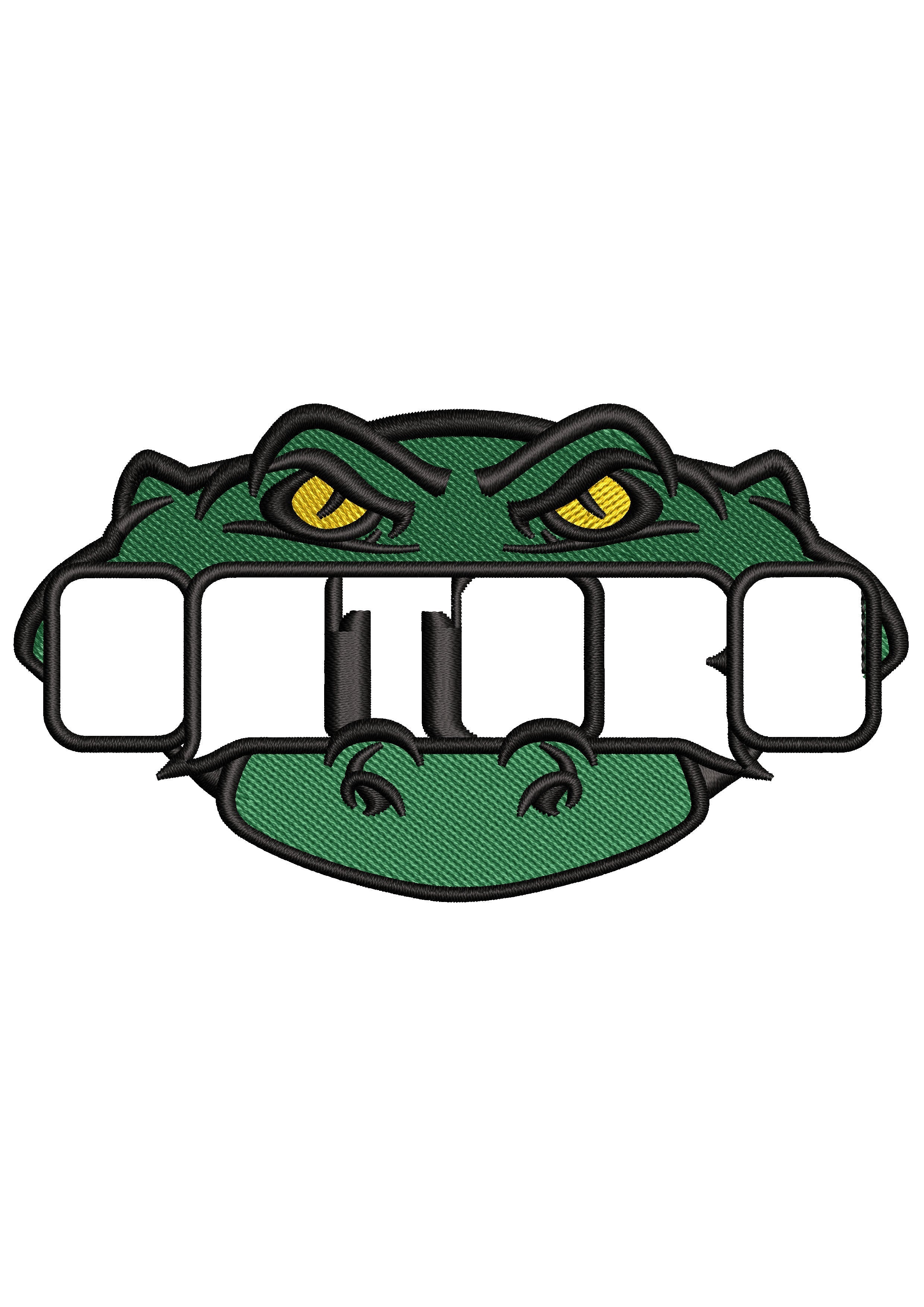 Big Frog Embroidery Design