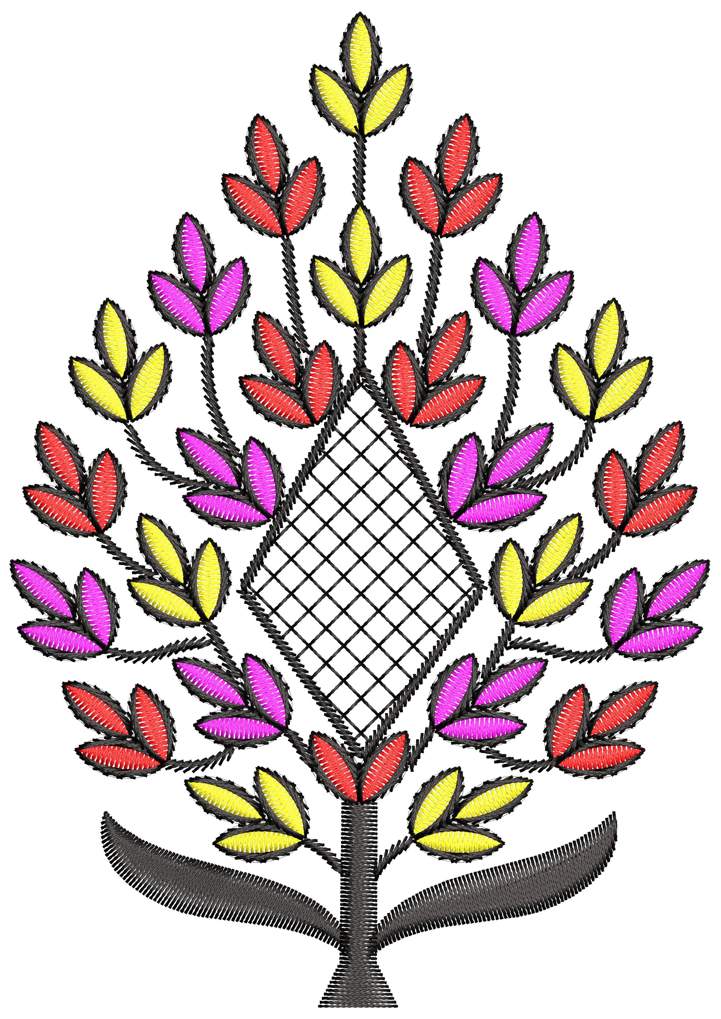 Tiny Leaf Plant Embroidery Design