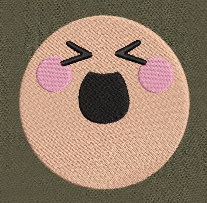 Blushing Chibi Expressions Embroidery Design
