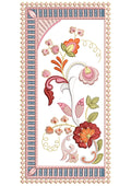 F Frame Art Embroidery Design
