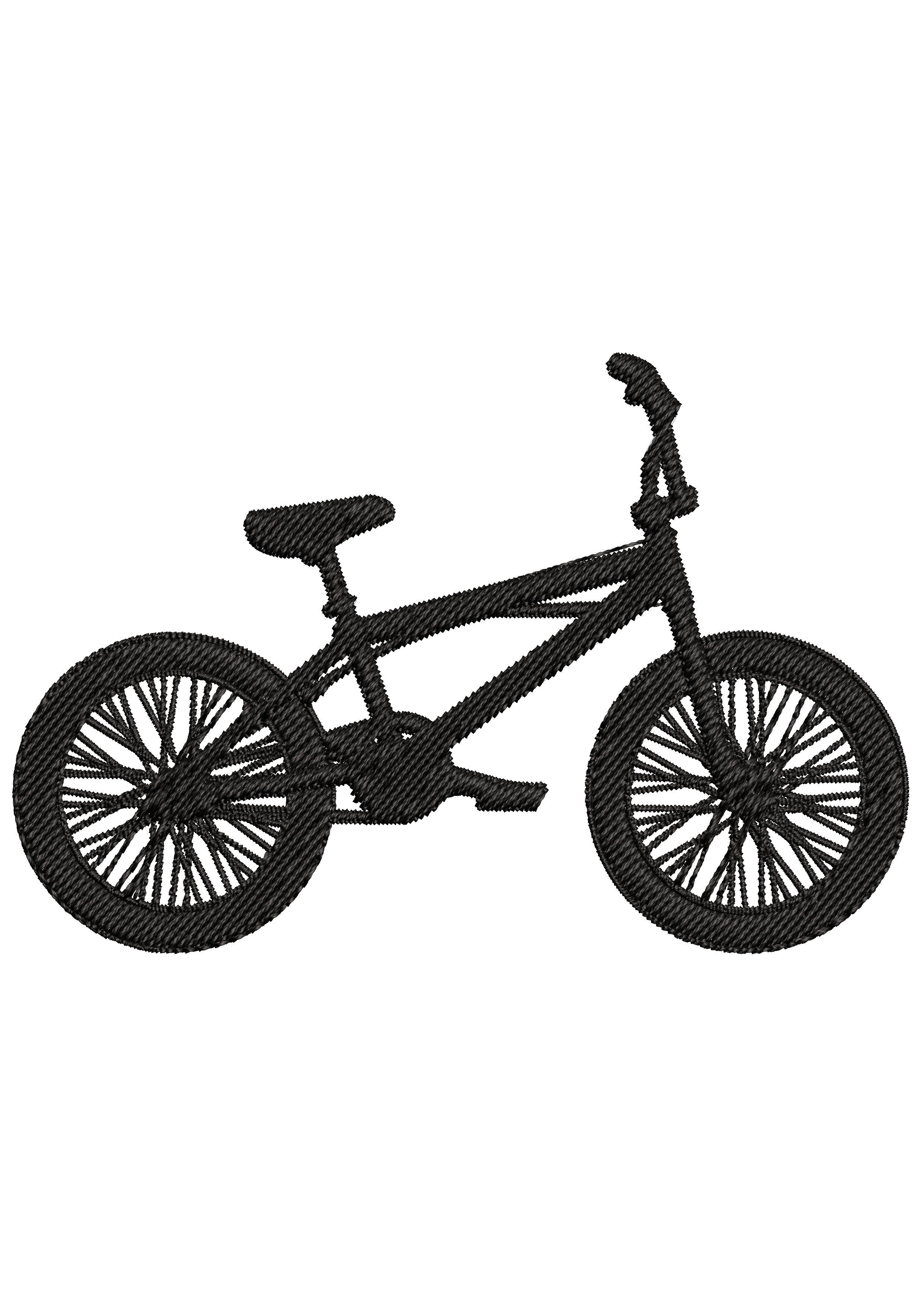 Bike Embroidery Design