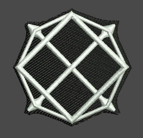 Interlocking Diamond Embroidery Design