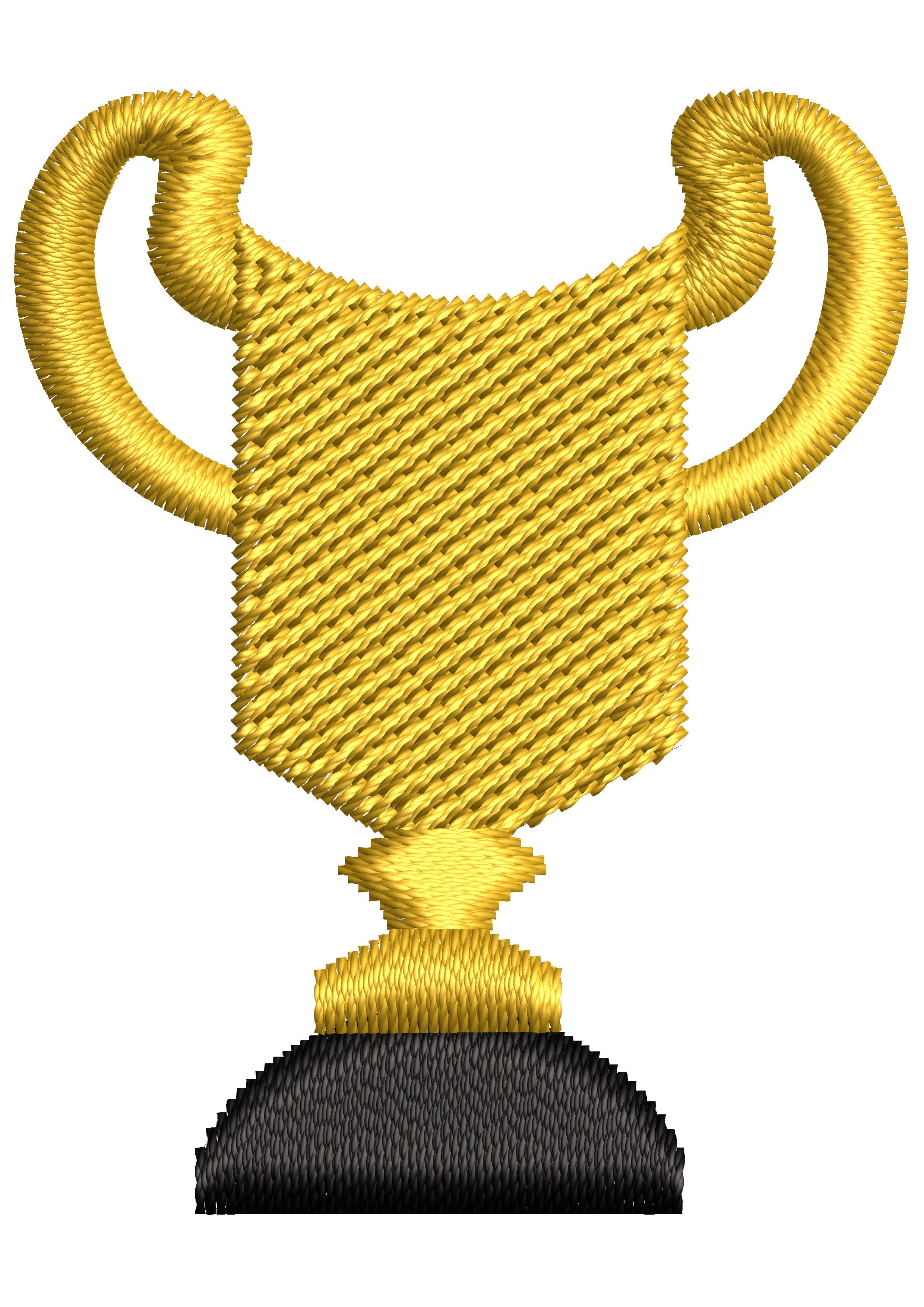 Trophy Embroidery Design