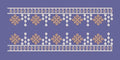 Floral Jhumka Border Embroidery Design