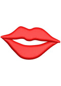 Lips Embroidery Design