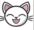 Cat Face Embroidery Design