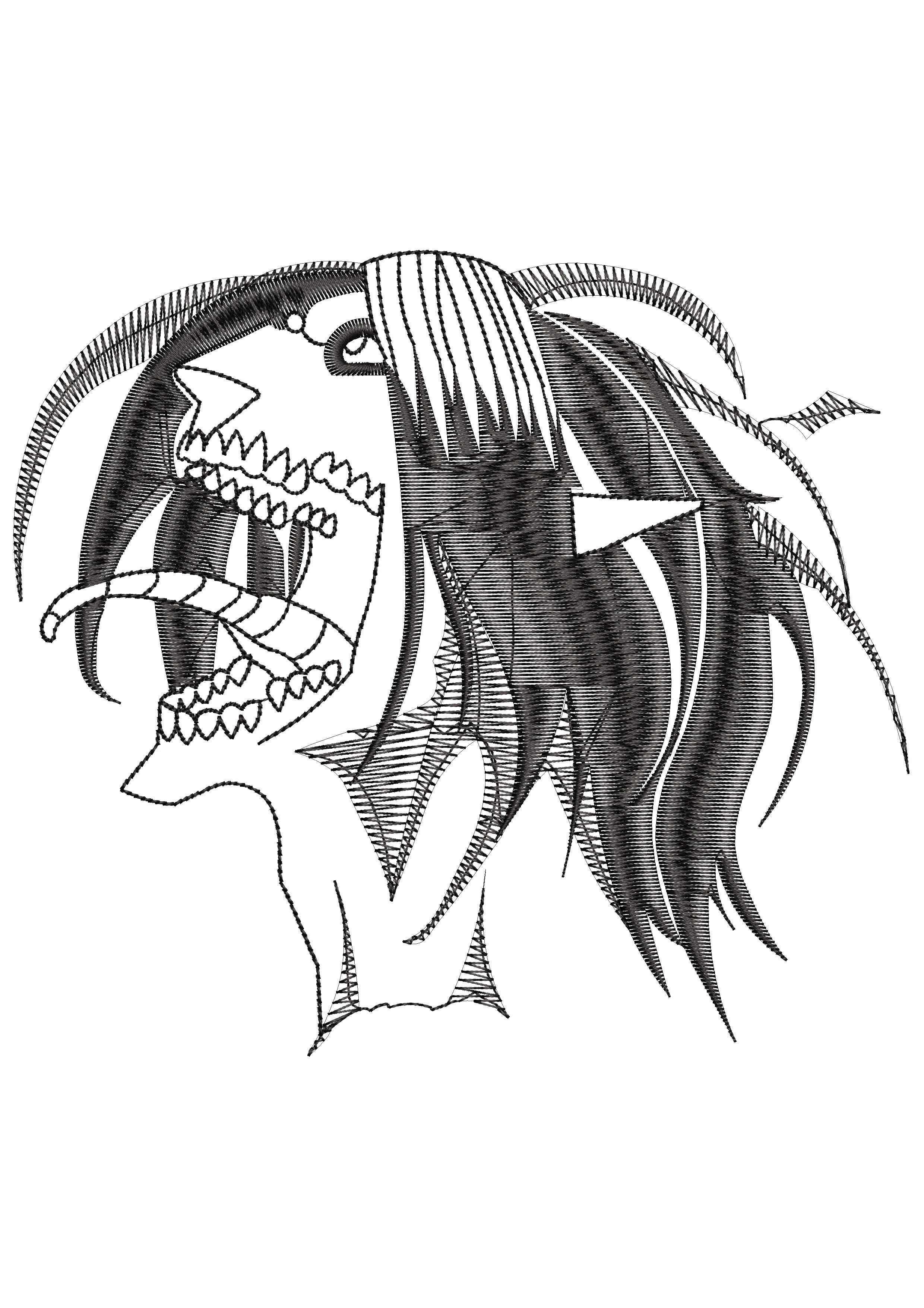 Witch Bluddy Embroidery Design