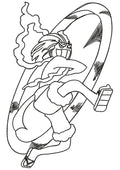 Bad Running Boy Embroidery Design