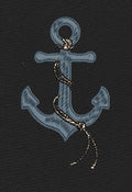 Blue Anchor Embroidery Design