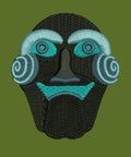 Spiral Cheeked Visage Embroidery Design