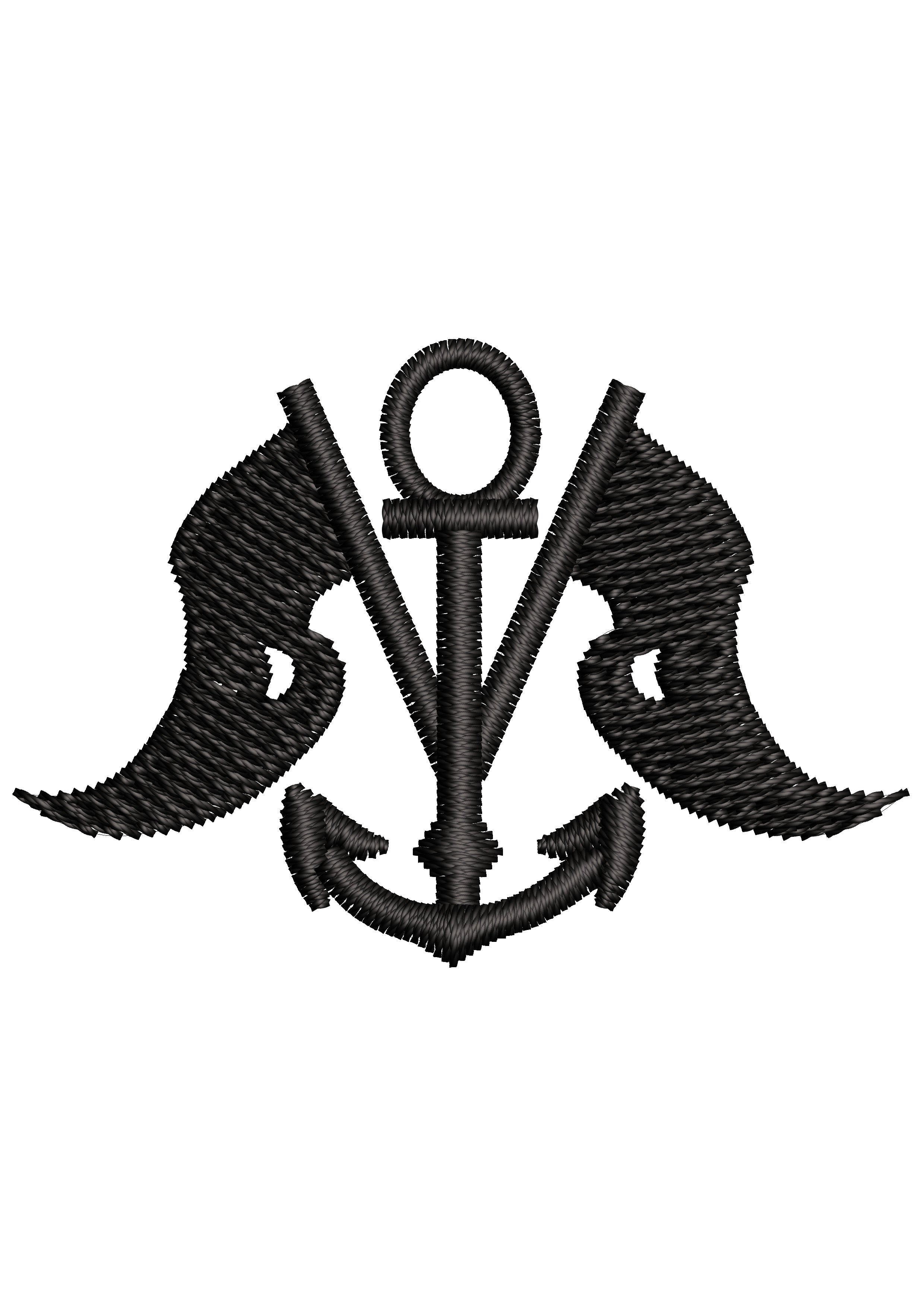 Ship Hunter Embroidery Design