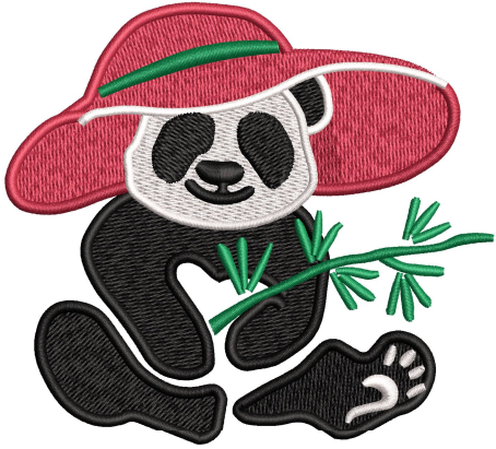 Panda Embroidery Design