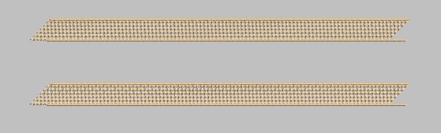 Golden Mesh Dual Lattice Border Embroidery Design