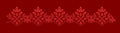 Chikan Kari Style Floral Scallop Border Embroidery Design