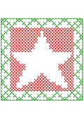 Star Crosstitch Embroidery Design