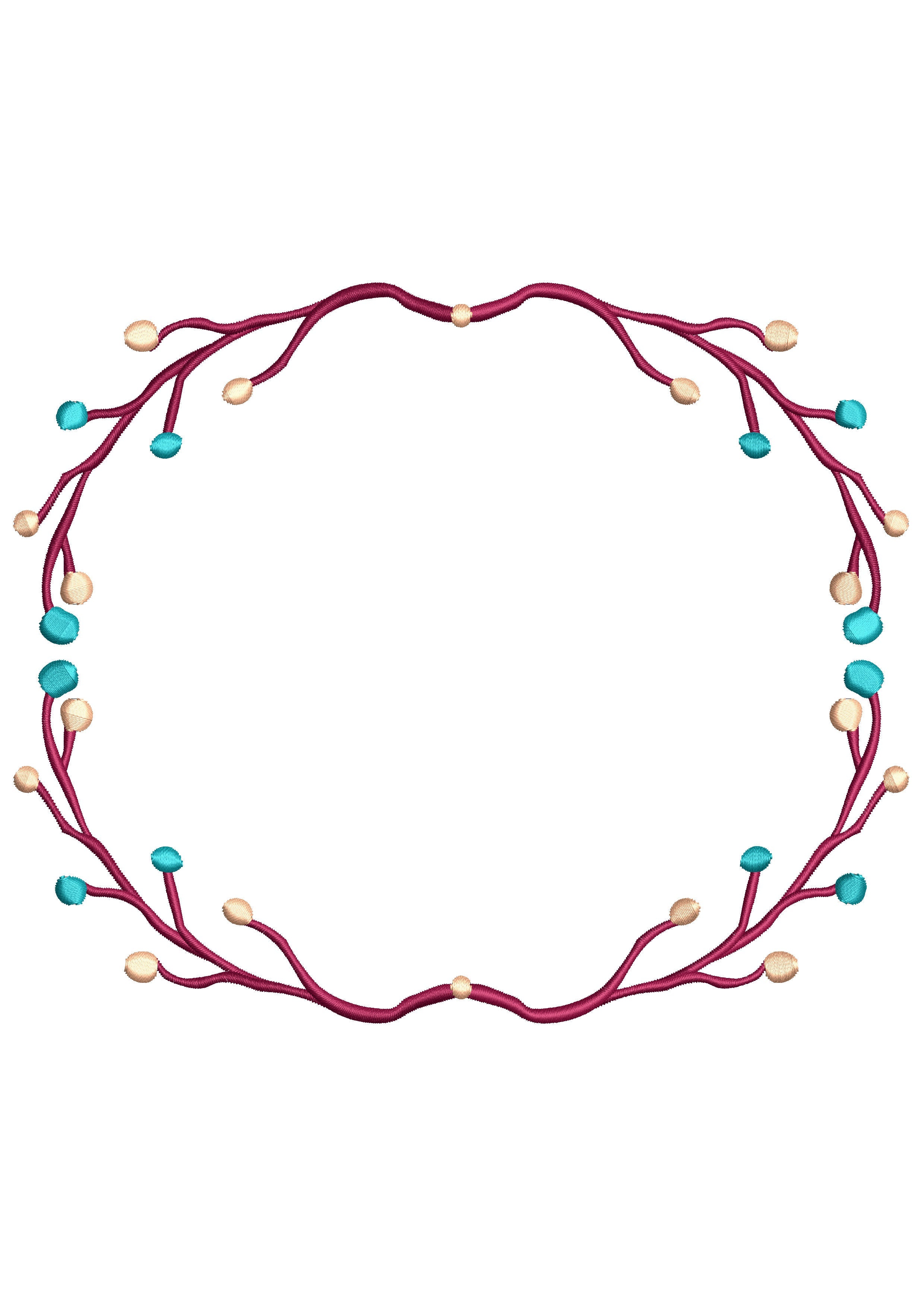 Dainty Frame Embroidery Design