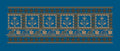 Square Framed Floral Sprig Panel Embroidery Design