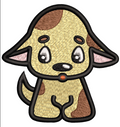 Baby Dog Embroidery Design
