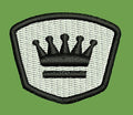 Crowned Shield Crest Embroidery Design