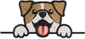 Dog Face Embroidery Design