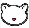 Cat Face Embroidery Design