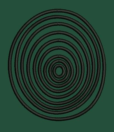 Circles In Black Embroidery Design