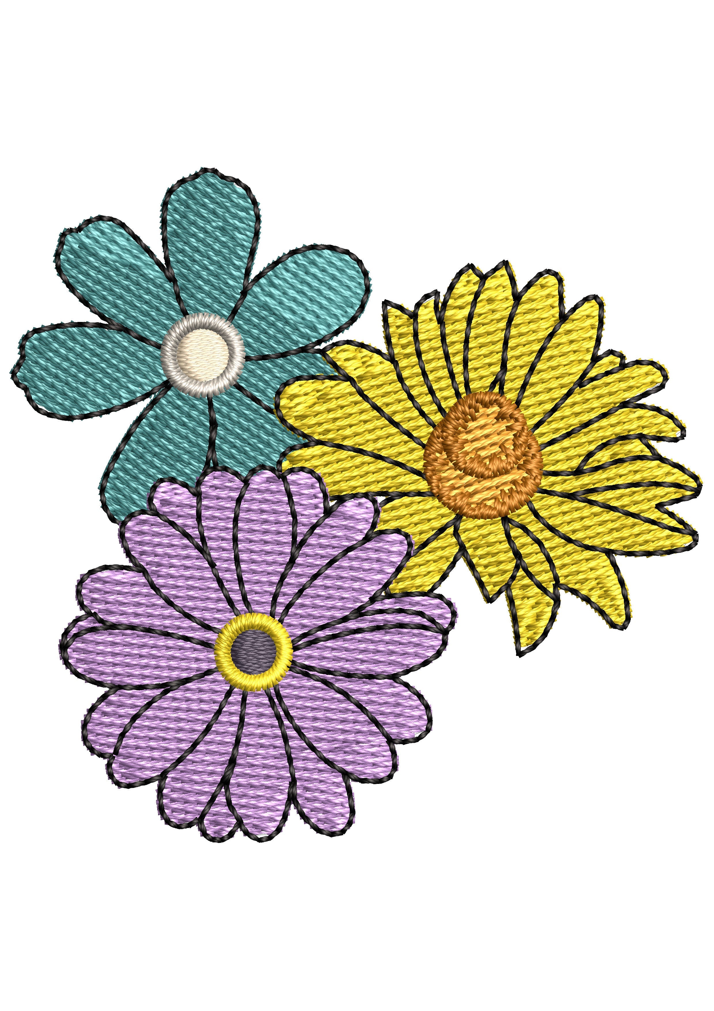 Flowers Embroidery Design