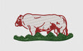 Cow Embroidery Design