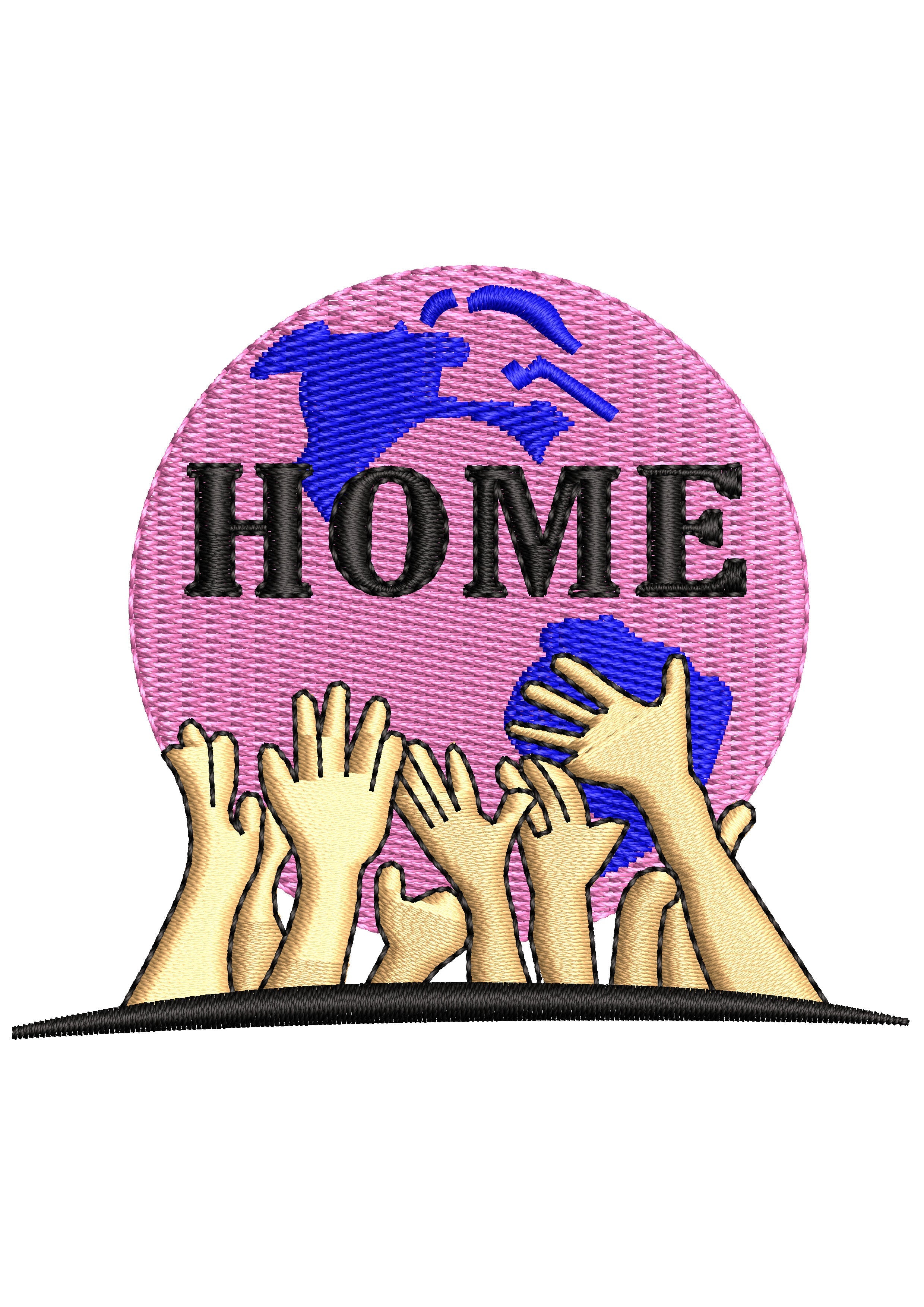 Home Hands Embroidery Design