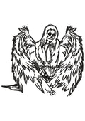 The Witch Embroidery Design