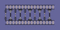 Tribal Geometric Column Border Embroidery Design