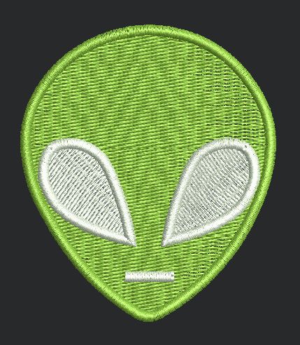 Alien Design Embroidery Design