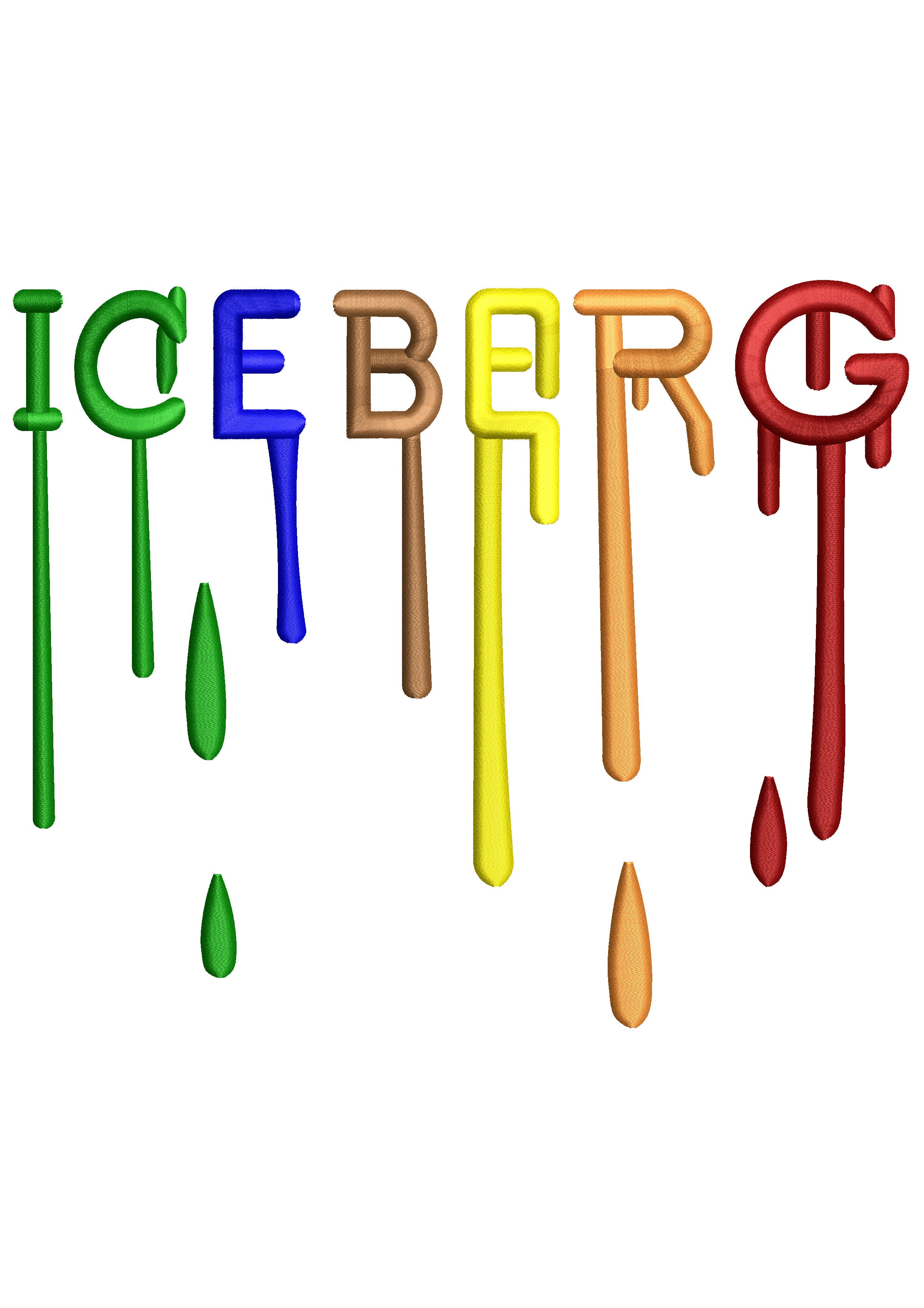 Iceberg Embroidery Design
