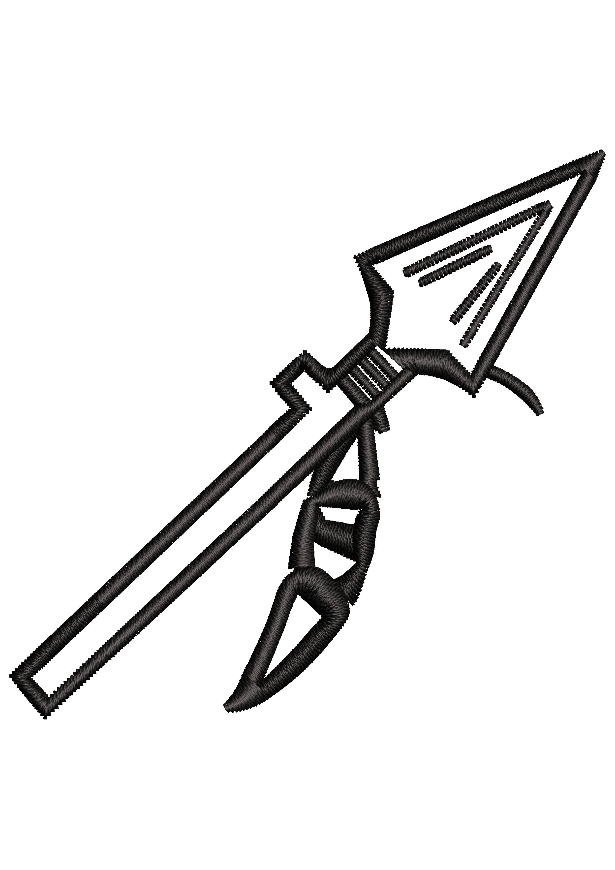 Arrow Shine Embroidery Design