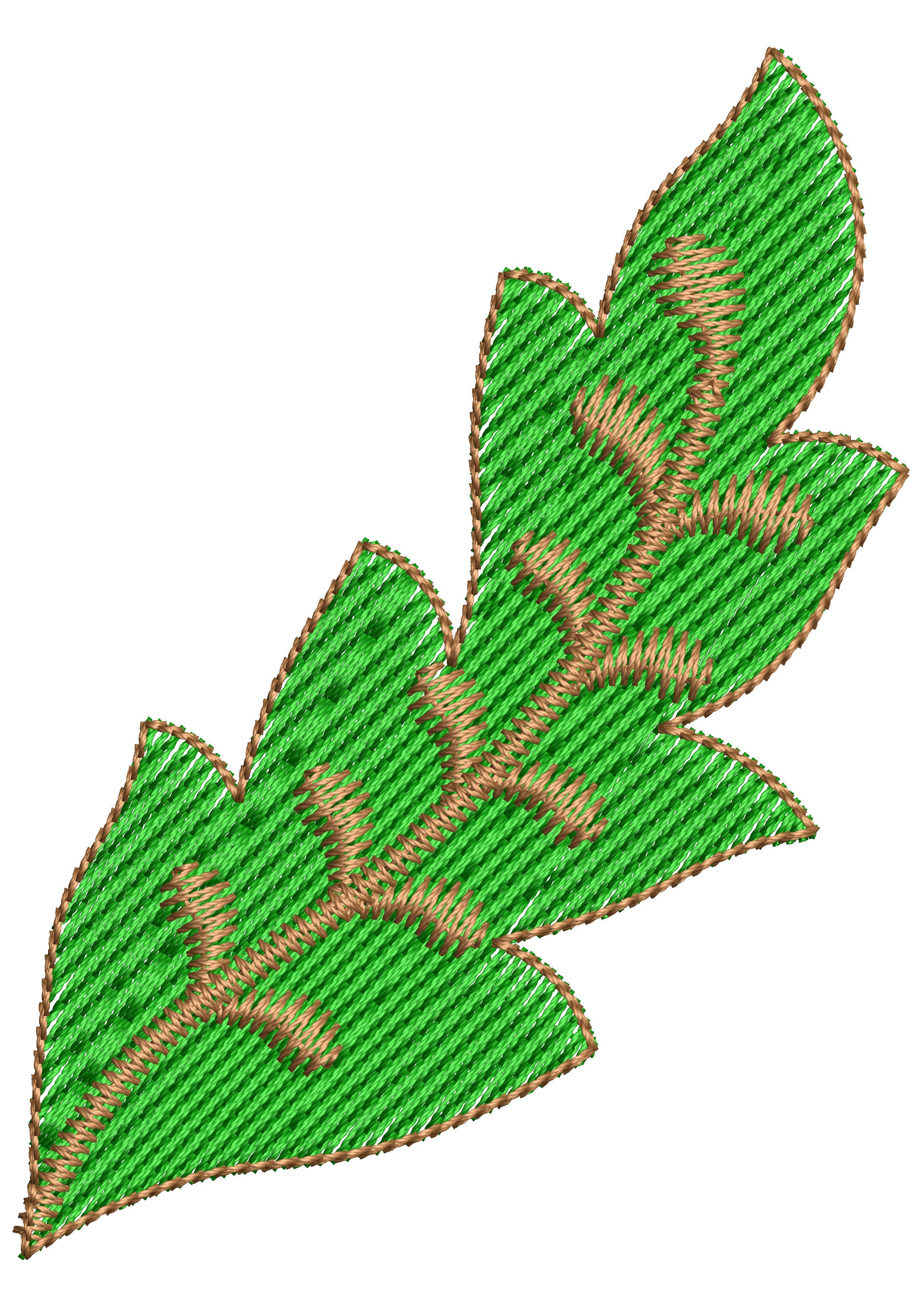 Big Leaf Embroidery Design