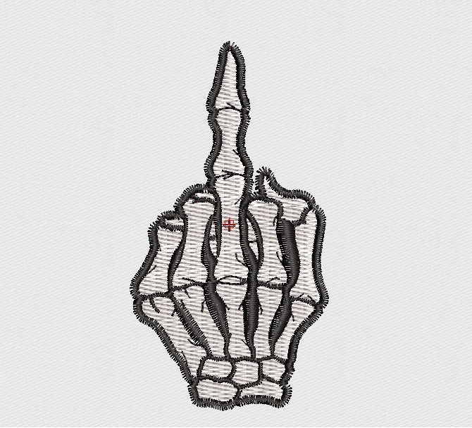Skull Embroidery Design