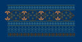 Interlocking Wave Star Lattice Border Embroidery Design