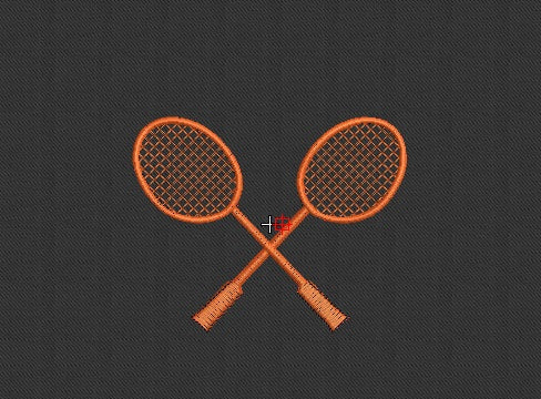 Tennis Embroidery Design