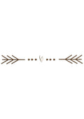 Heart Arrow Line Embroidery Design