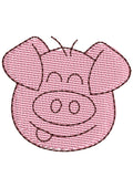 Pig Embroidery Design