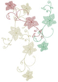 Outline Vines Embroidery Design