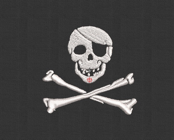 Skull Embroidery Design