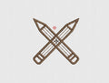 Pencil Embroidery Design