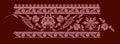 Intricate Floral Vine Ornamental Border Embroidery Design