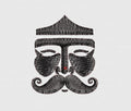 Mask Embroidery Design