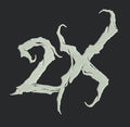 Fractured Alphanumeric Glyph Embroidery Design